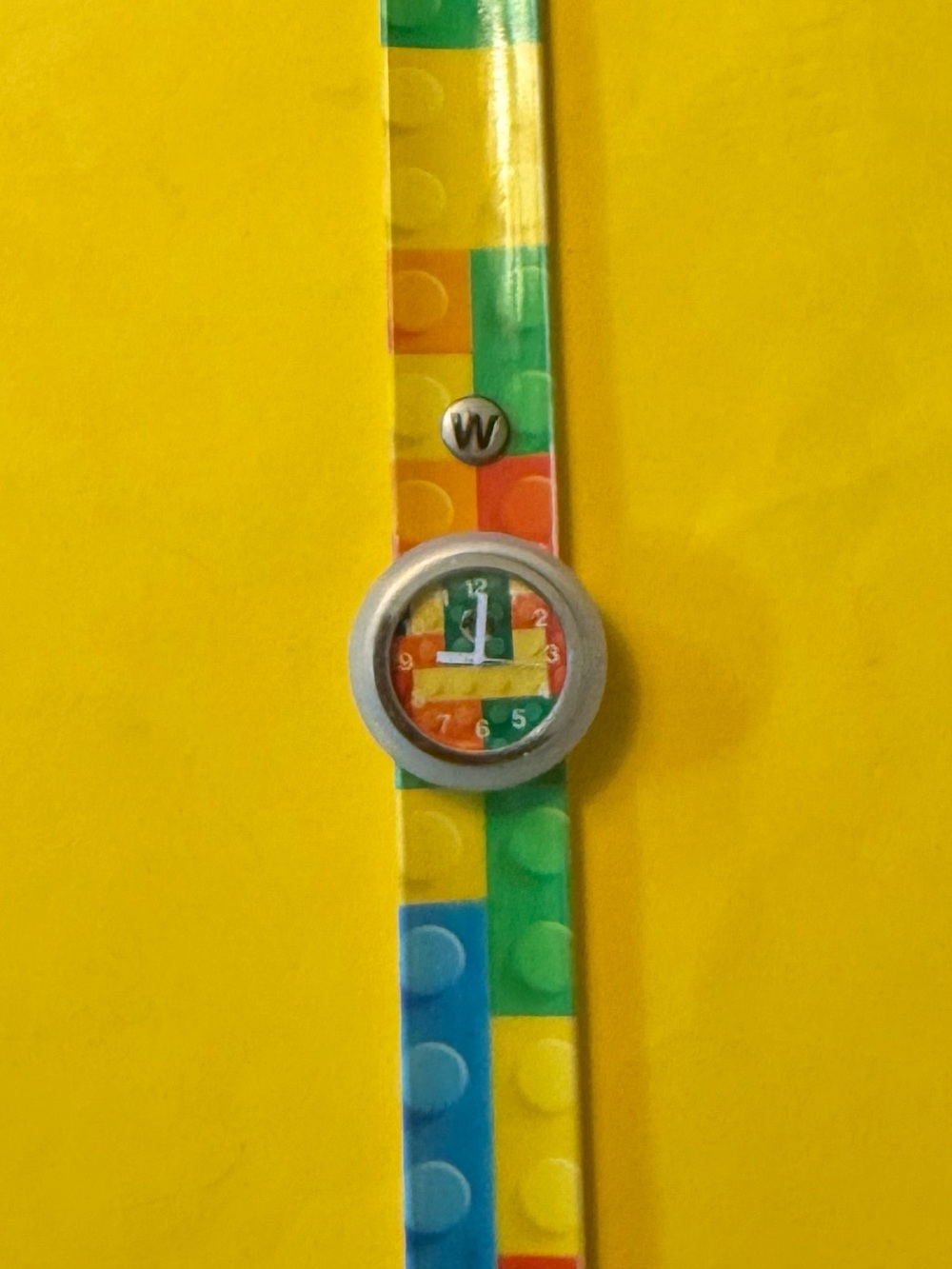 Lego Kids Multicolor Brick-Pattern Silicone Slap Watch